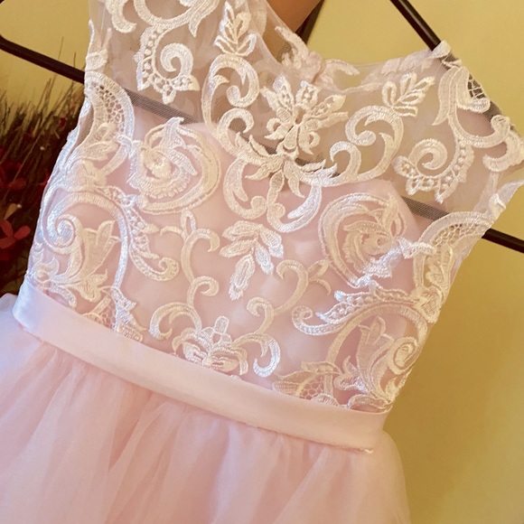 Blush Pink - Dress perfect for a Party, Special Occasion or Flower Girl - Picture 3 of 8